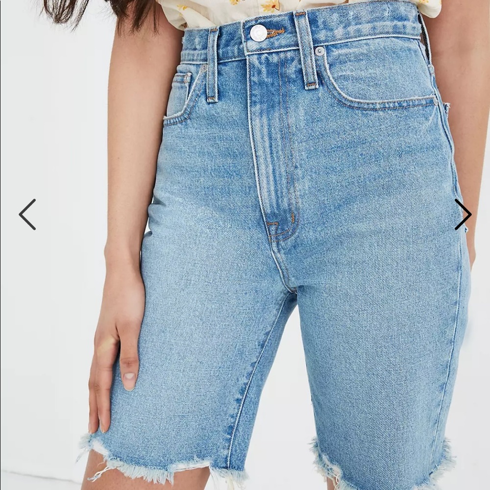 NWT Madewell Light Blue High-Waist Denim Shorts